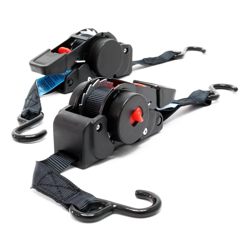 2x Automatic Lashing Strap 100 daN Tensile Load LGF 0.2 m LGL 1.8 m PES