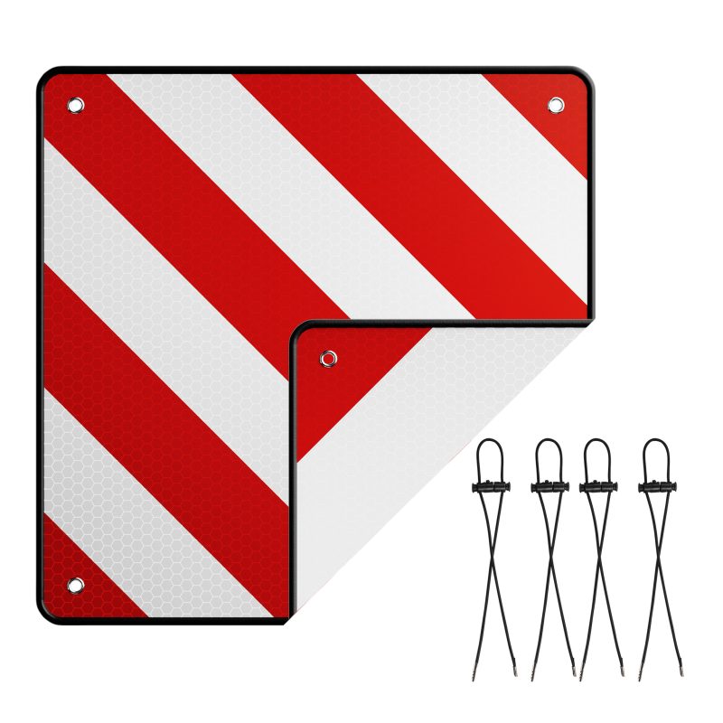 Wiltec 2 in 1 Rear Warning Sign for Spain and Italy, Reflective Warning Sign for Enhanced Safety and Visibility, Lightweight Durable Aluminium Construction, Weatherproof Design...