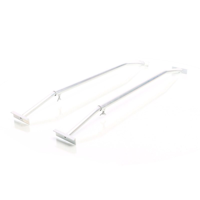 XPOtool 2x Flat Tarpaulin Bracket for Trailers 100-145cm Adjustable Aluminium Canvas Brackets